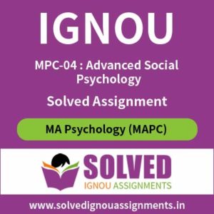 IGNOU MPC 4 Solved Assignment