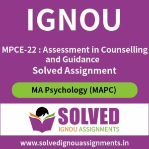 IGNOU MPCE 22 Solved Assignment