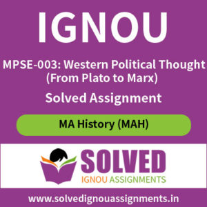 IGNOU MPSE 3 Solved Assignment
