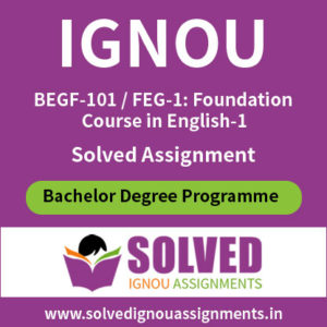 FEG 1 / BEGF 101 solved assignment