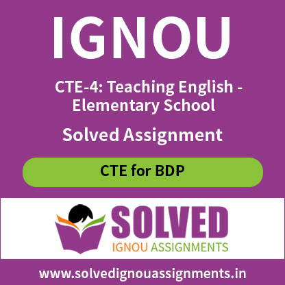 what is assignment 4 in ignou