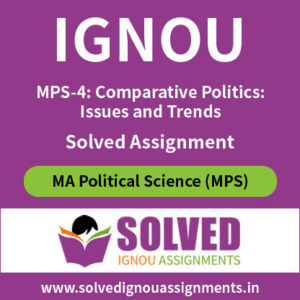 IGNOU MPS 4 Solved Assignment