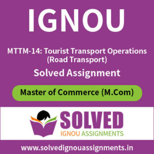 IGNOU MTTM 14 Solved Assignment
