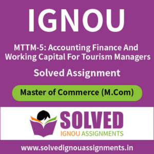 IGNOU MTTM 5 Solved Assignment