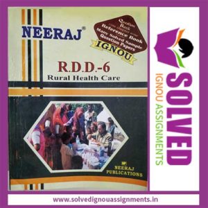 IGNOU RDD 6 Book in English Medium