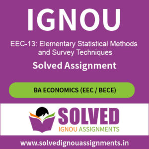 IGNOU EEC 13 Solved Assignment