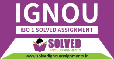 IGNOU IBO 1 ignou-solved-assignment-of-ibo-1-International Business Environment Solved Assignment