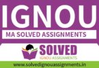 IGNOU MA Solved Assignment