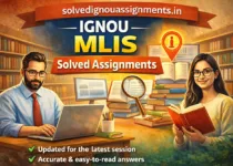 IGNOU MLIS Solved Assignment - Student preparing IGNOU MLIS assignment in a library environment