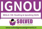 IGNOU BEGLA 138 Solved Assignment