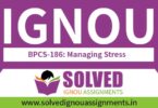 IGNOU BPCS 186 Solved Assignment